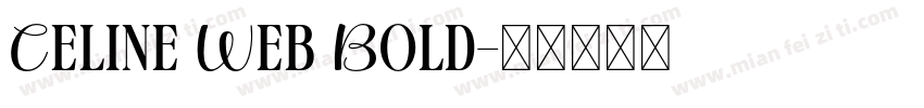 Celine Web Bold字体转换
